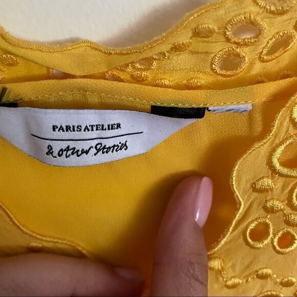 & Other Stories spaghetti Strap Blouse- Size Medium - Picture 5 of 8